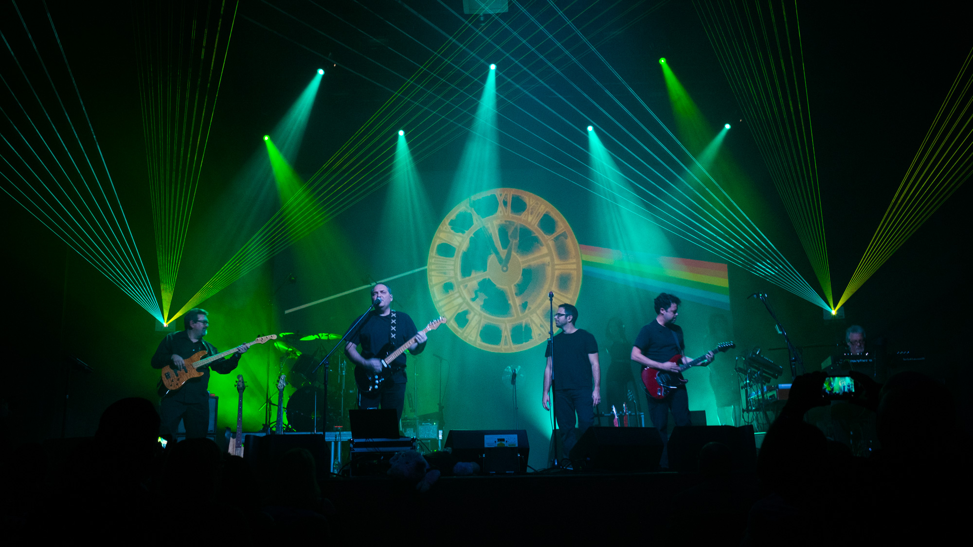 Us And Floyd on stage, Paul O'Dell at stage left on bass
